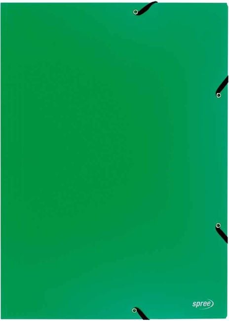 Папка Spree с ластик A3, зелена