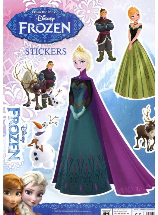 Стикери Simetro - Frozen, Замръзналото кралство - Elsa, с наметало
