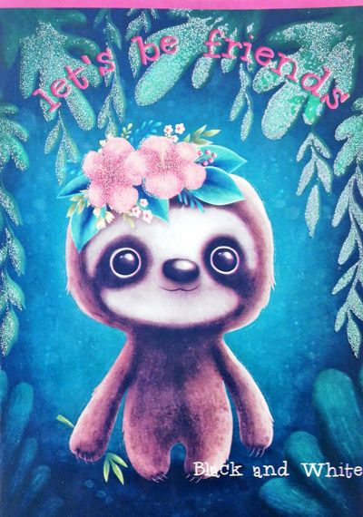 Тетрадка Black & White А5, 24 листа - малки квадратчета