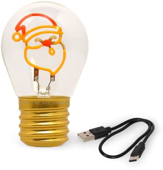 Лампа крушка Legami Bulb Fiction - Дядо Коледа