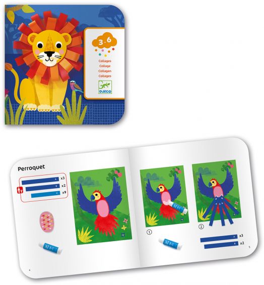 Креативен комплект Djeco - Колажи за деца