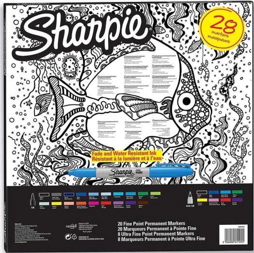Комплект перманентни маркери Sharpie Fish, 28 бр.