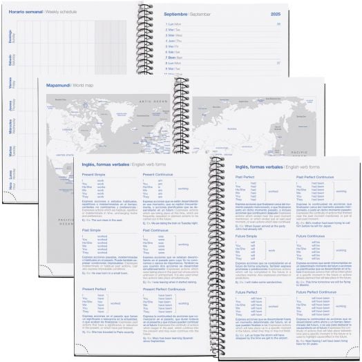 Седмичен тефтер - органайзер Miquelrius Love от септември 2025 до юни 2026 г.