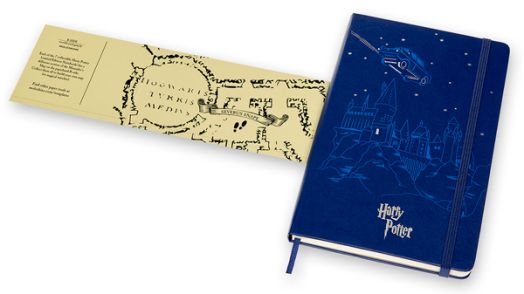 Класически тефтер Moleskine Limited Editions Harry Potter Flying Car с твърди корици и линирани страници