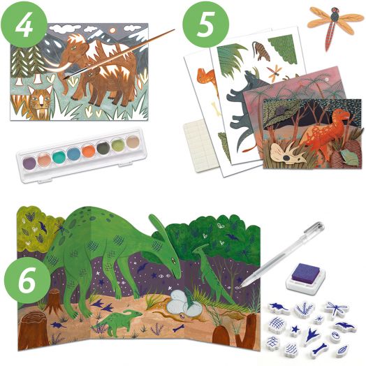 Творчески комплект Djeco - Динозаври