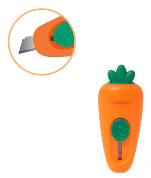 Макетен нож Legami Carrot с изтеглящо се острие