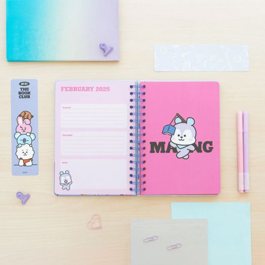 Седмичен бележник-органайзер Grupo Erik BT21 за 12 месеца - август 2024 / юли 2025 година