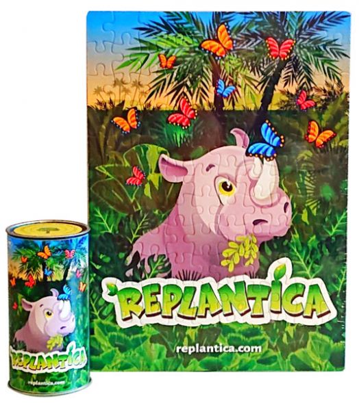 Пъзел Replantica Носорог