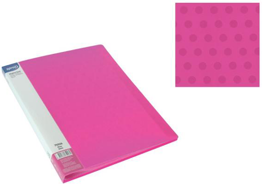Папка Spree Dots с 60 джоба А4, розова