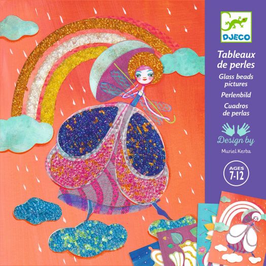 Творчески комплект Djeco - Направи си сам колажи с мъниста