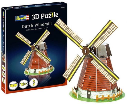Мини 3D пъзел Revell - Вятърна мелница, 20 части
