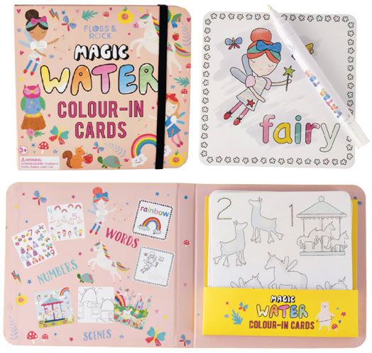 Оцветяване с вода Floss & Rock, Magic Colour-in cards, Rainbow Fairy - Феята на Дъгата