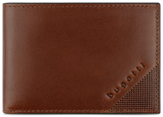 Мъжки портфейл Bugatti Nobile, коняк