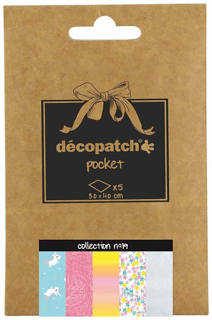 Комплект 5 листа за декупаж, №19