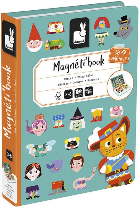 Детска магнитна книга Janod - Приказки