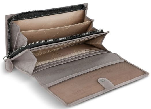 Дамски портфейл Bugatti Bella Ladies Flip Long Wallet, таупе