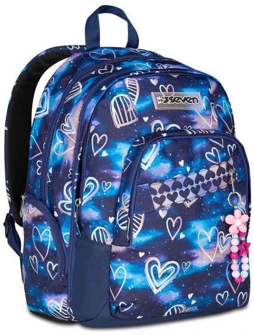 Ученическа раница Seven Dual Detach Gloomy Heart с две отделения