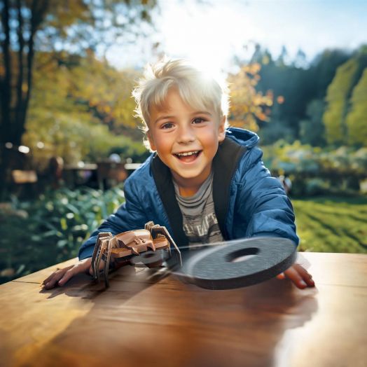 Детска лаборатория 4M - Паяк-робот дискоизстрелвач