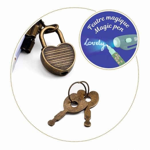 Таен дневник с магическа химикалка Djeco - Charlotte