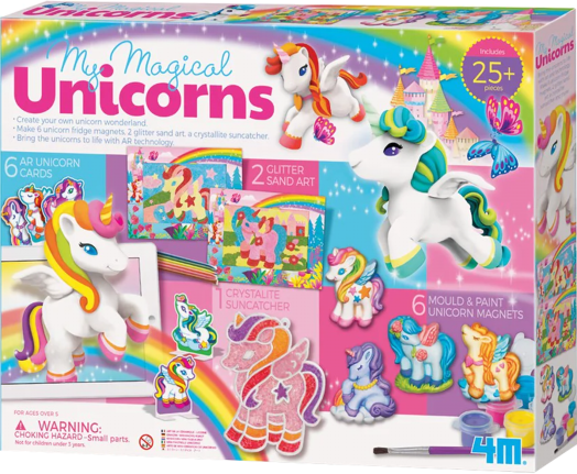 Голям творчески комплект 4M - Вълшебни еднорози