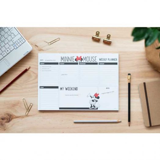 Седмичен планер - пад Minnie Mouse А4, 52 листа