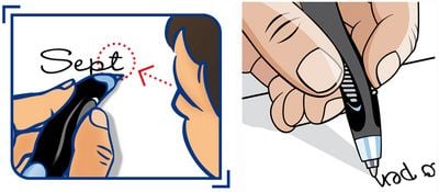 Химикалка Maped Visio за лява ръка