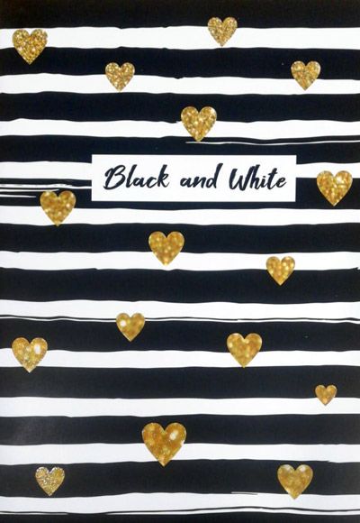 Тетрадка Black & White A4, 60 листа - широки редове