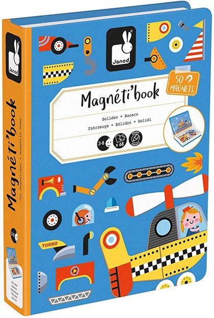 Детска магнитна книга Janod - Превозни средства