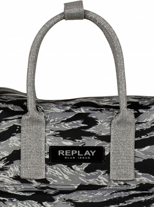Чанта Replay за през рамо, сиви дръжки