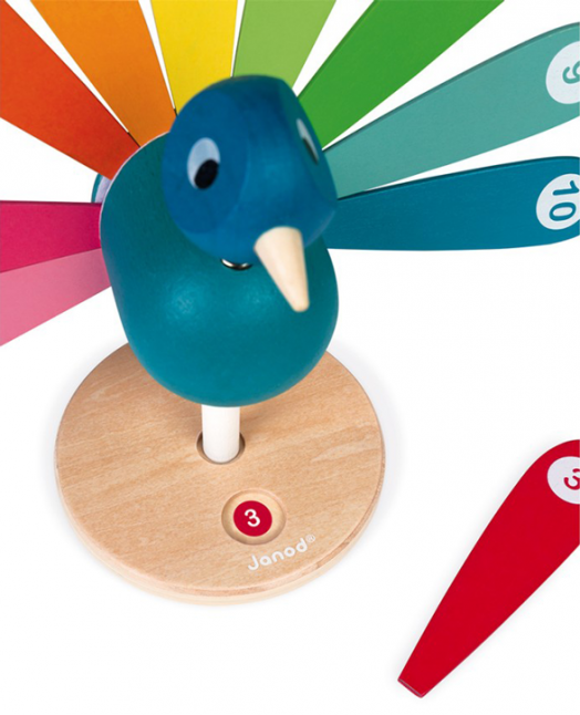 Уча се да броя Janod - Peacock