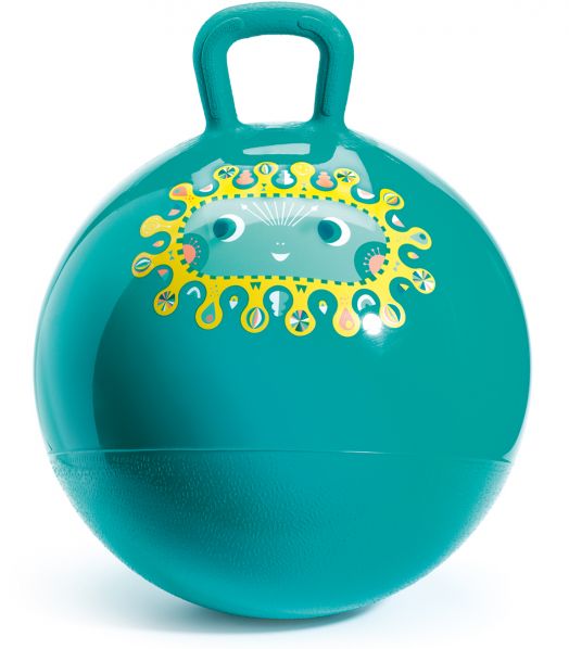 Топка за скачане Djeco, зелен цвят