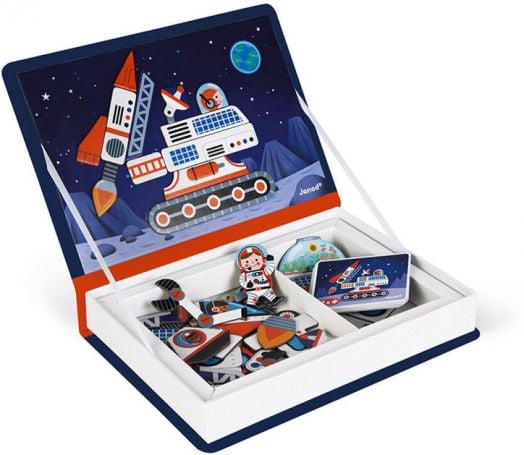 Детска магнитна книга Janod - Космос