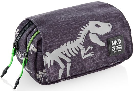 Несесер Miquelrius T-Rex с две отделения, с капак, светещ в тъмното