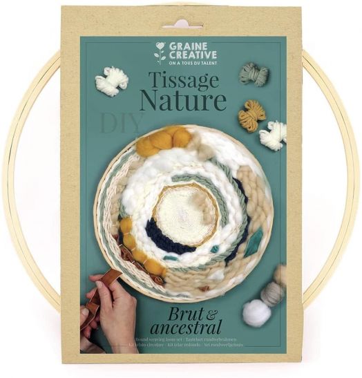 Комплект за тъкане Graine Creative - Кръгъл, Природа