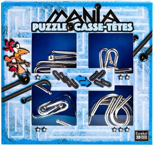 Комплект 3D метални пъзели Eureka Mania, Blue