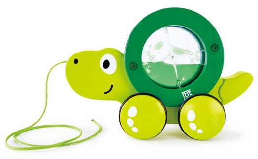 Дървена играчка за дърпане Hape - Костенурка