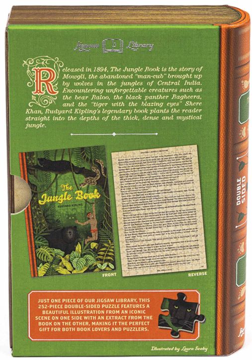 Двустранен пъзел Professor Puzzle: Книга за джунглата, 252 части