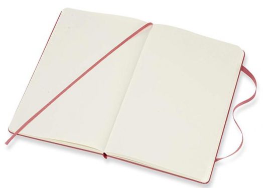 Класически антично-розов тефтер Moleskine с твърди корици и нелинирани страници