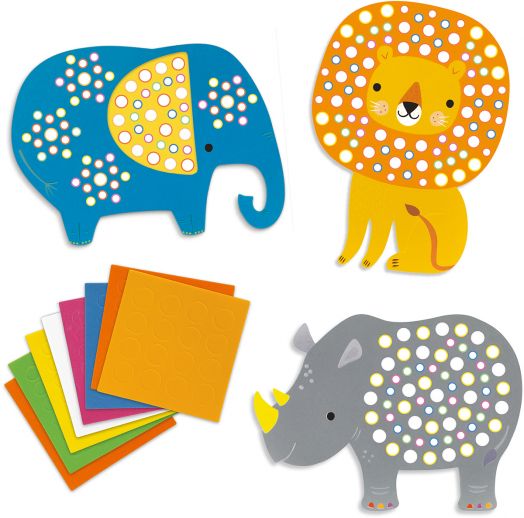 Детска мозайка Djeco: Soft Jungle