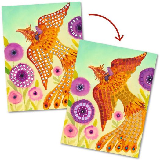 Творчески комплект Djeco: Мозайка Митични създания