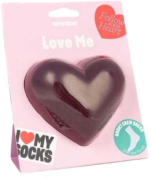 Чорапи Eat My Socks - Love me, червен цвят