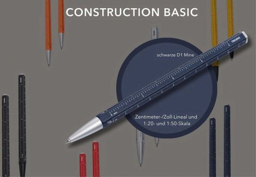 Химикалка Troika Construction Basic, синя