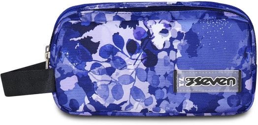 Ученически несесер Seven Freethink Violet с три отделения и ръкохватка