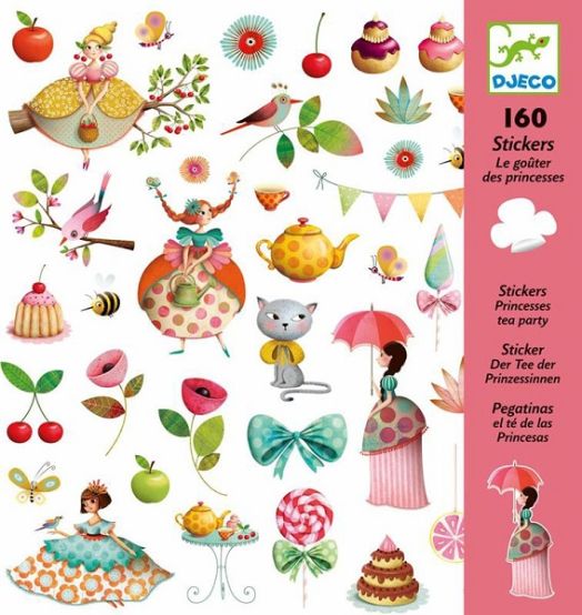 Стикери Djeco - Принцеси на чаено парти