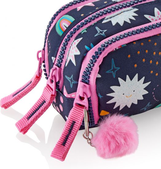 Несесер Miquelrius Twinkle с три отделения, овален