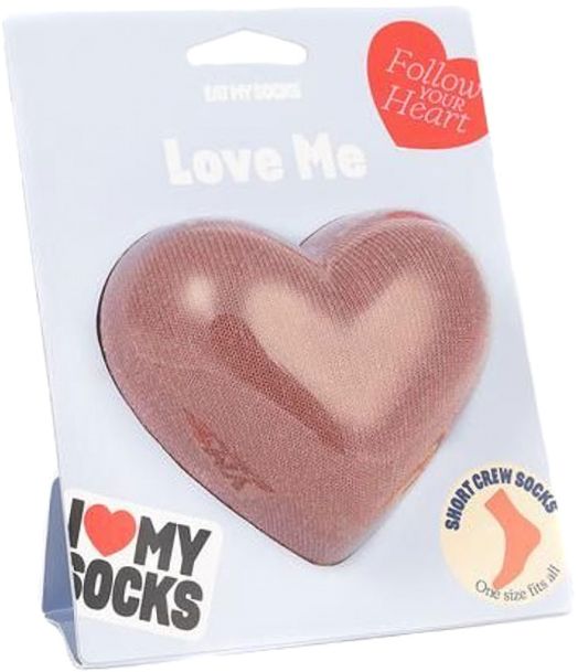 Чорапи Eat My Socks - Love me, розов цвят