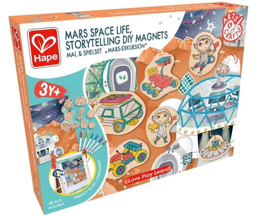 Комплект Hape - Направи си сам, Живот на Марс от магнити