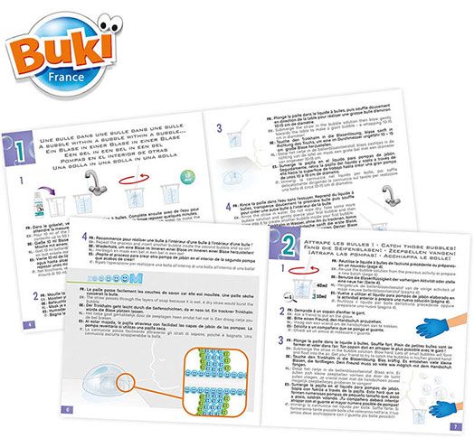 Мини лаборатория Buki: Сапунени балони