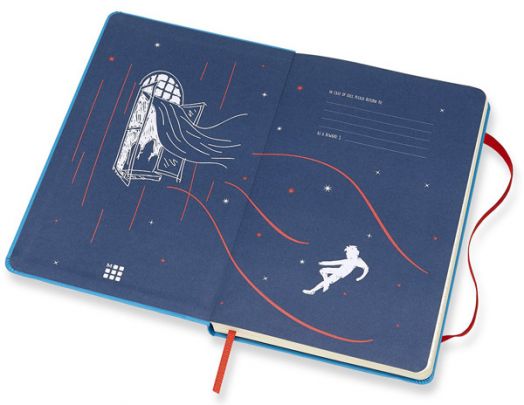 Класически тефтер Moleskine Peter Pan Fairies с твърди корици и линирани страници