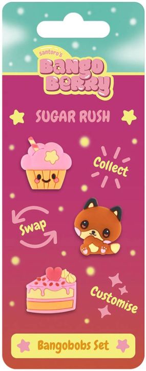 Комплект аксесоари Santoro Bangoberry Bangobob Sugar Rush, 3 бр.
